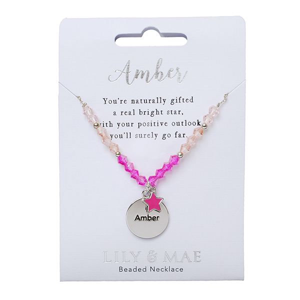 Lily &amp; Mae Beaded Necklace - Amber