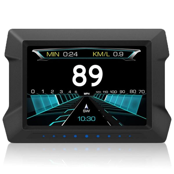 Digital OBD2+GPS Speedometer, Universal Car HUD Head Up Display with Speed