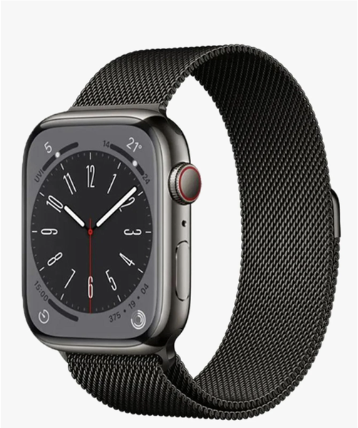 Compatible strap with Apple Watch Strap -Black Stainless Steel Band 38-42mm