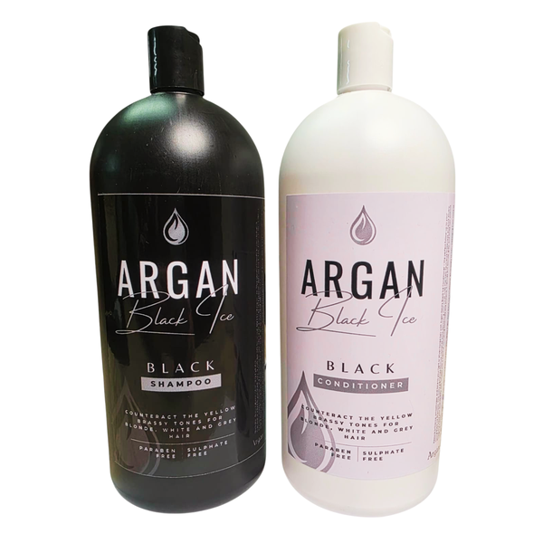 Black Ice Sulfate Free Shampoo &amp; Conditioner - Toning White, Grey &amp; Blonde
