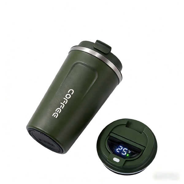 510ml Smart LED Temperature Display Travel Mug - Vacuum Coffee Flask