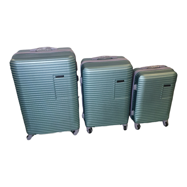 Acesa - Quality 3 Piece Hard Outer Shell Avi Travel Luggage Suitcase Set