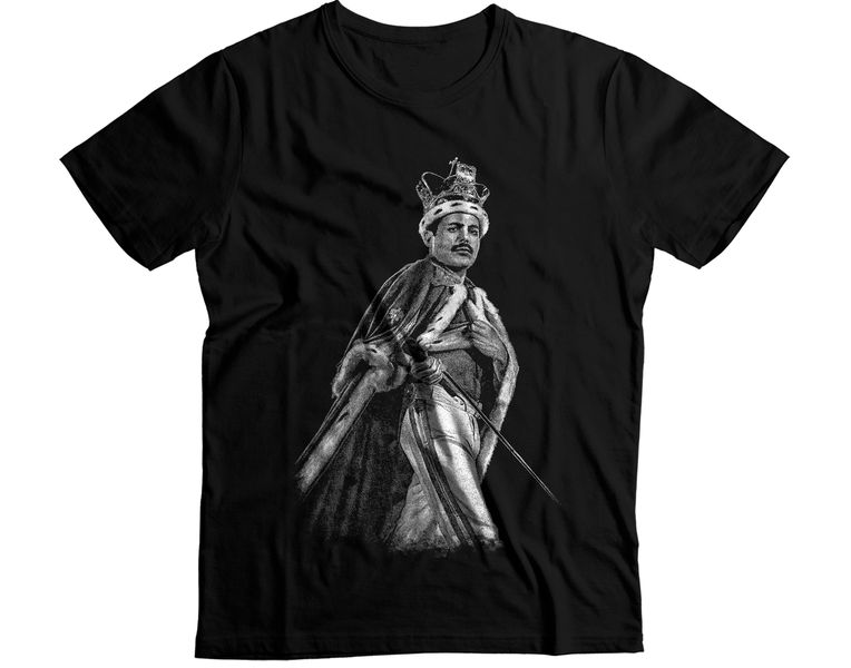 Freddie Mercury Queen King Coronation Graphic T-Shirt