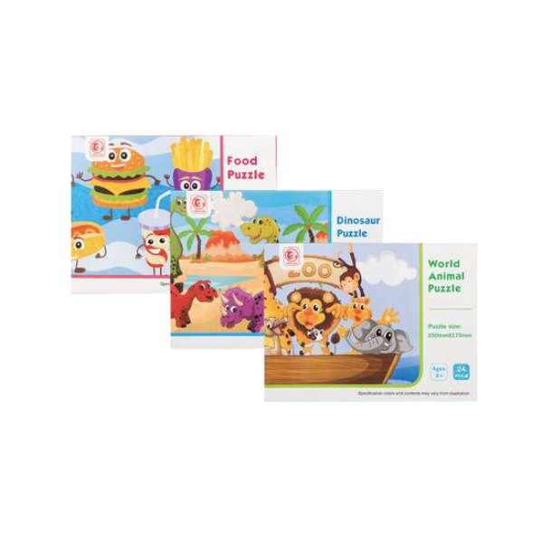 Jigsaw Puzzles - Assorted Puzzles 24 Piece - Pack Of 3