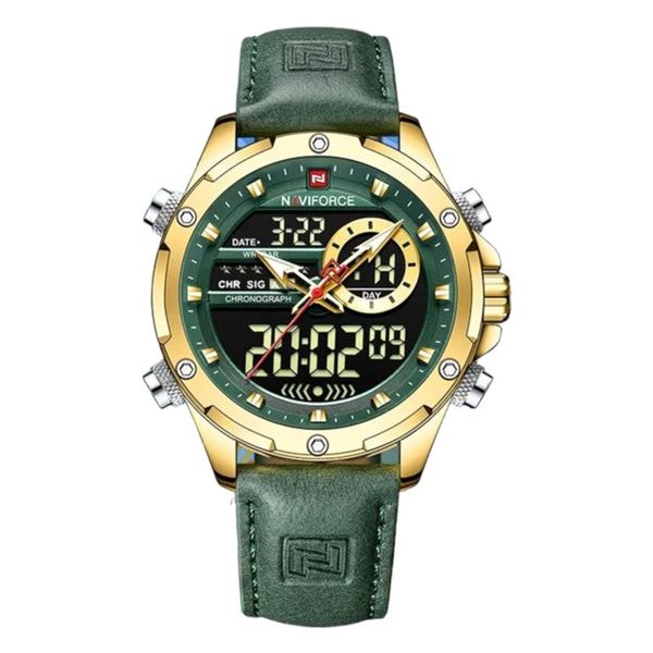Naviforce Dual Time Exclusive Collection Men's Watch Green