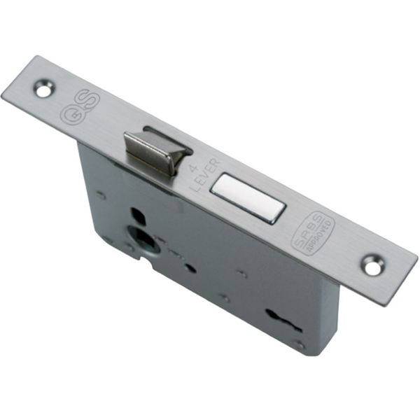 QS 4 Lever Sashlock Stainless Steel