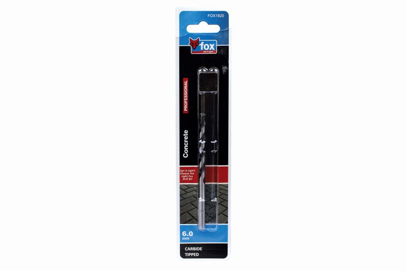 FOX Masonry Drill Bit 6.0mm X 100mm