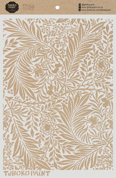 Tjhoko Paint Stencil - A3 - Woodlands Whisper