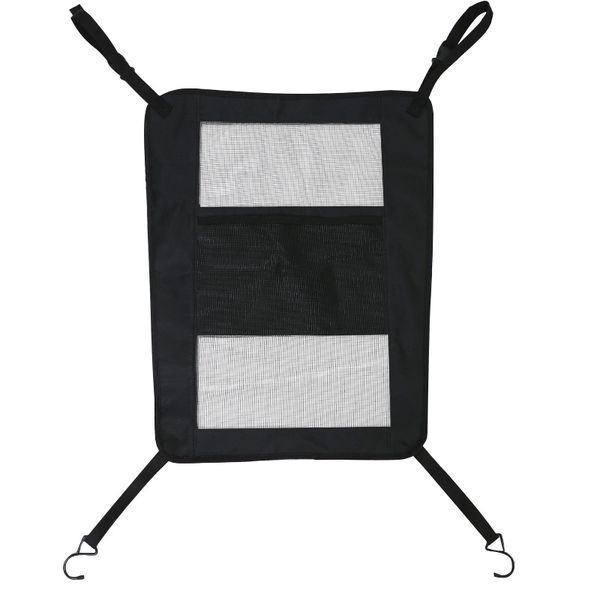 Car Pet Rear Seat Barrier Net,Storage Pockets Between Car Seats,Black