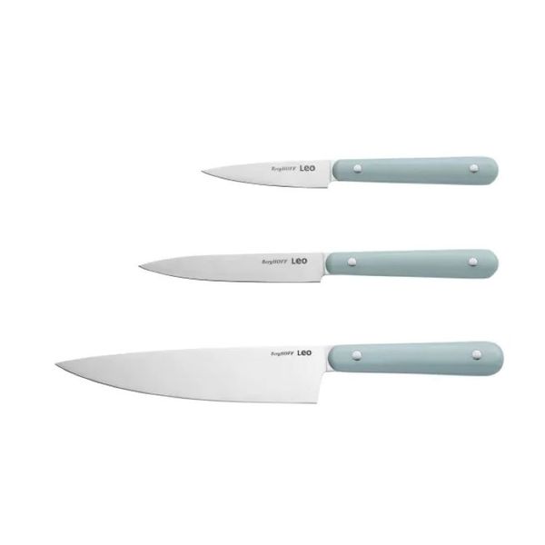 BergHOFF 3-Piece Starter Knife Set Glints Slate