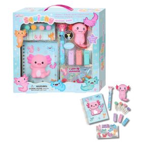 Hot Focus Kawaii Axolotl Squishy Journal 11Pc Stationery Set