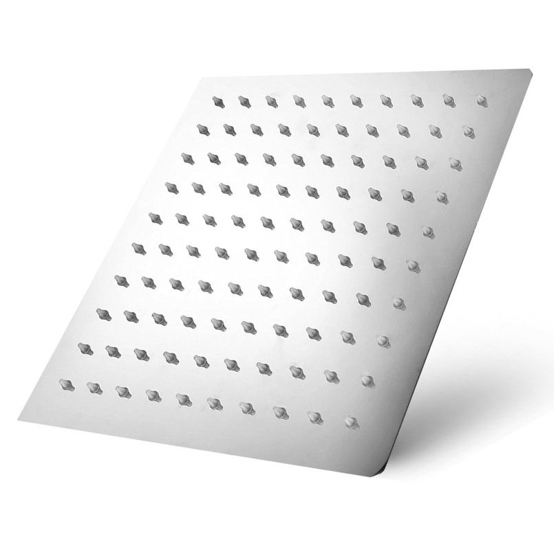 20cm High-Pressure Rainfall Square Shower Head Stainless Steel-Ultra-Thin