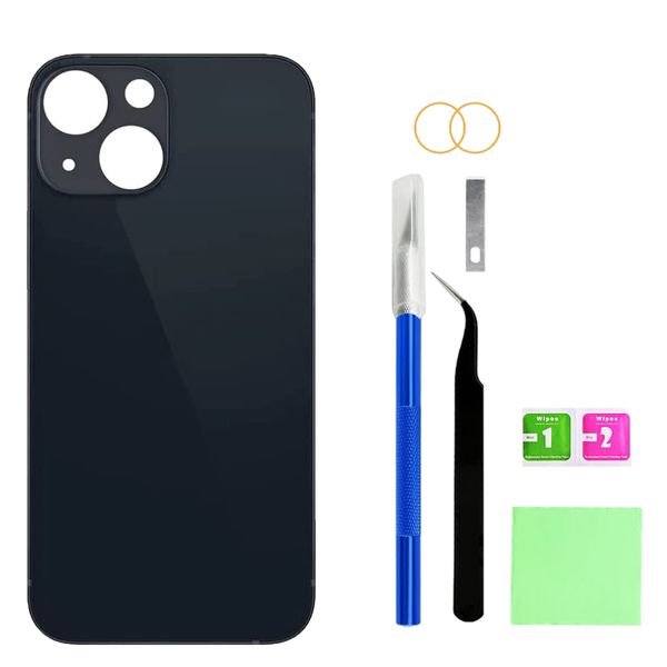 Back Glass Replacement Compatible with iPhone 13 Mini with Repairing Tool