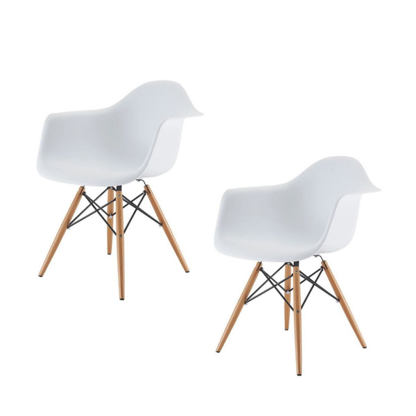 Amalfi Living &amp; Dining Room Chair (Set of 2 Chairs) - Black