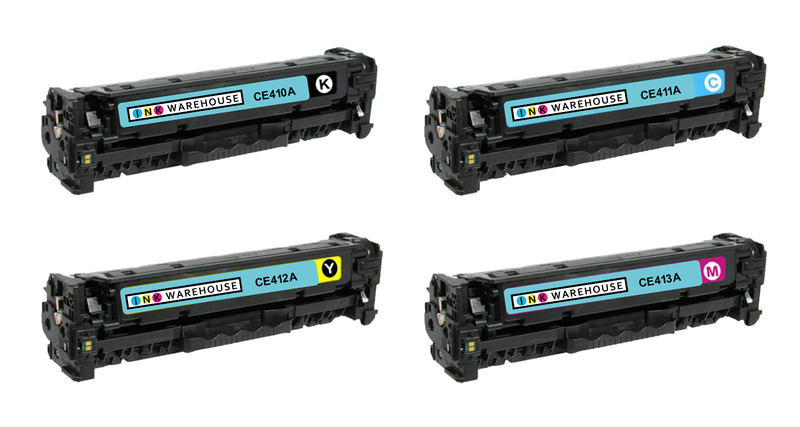 HP CE410A # 305A/411A/412A/413A Compatible Colour Toner - Multipack