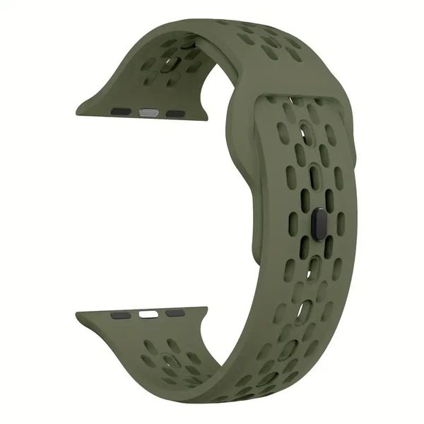 Mesh Ventilated Silicone Watch Band Compatible with Apple Watch- 38/40/41mm