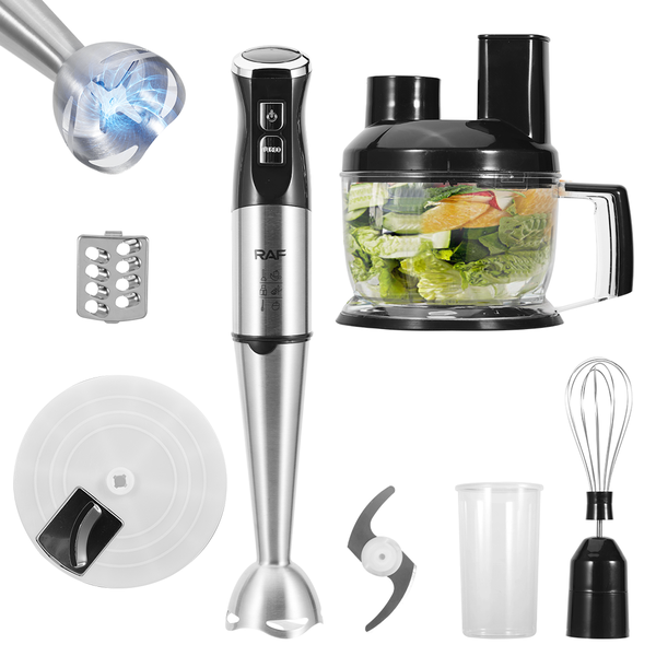 1500W Stick Blender 6 In 1 Hand Blender Set for Baby Food Smoothies Sauces