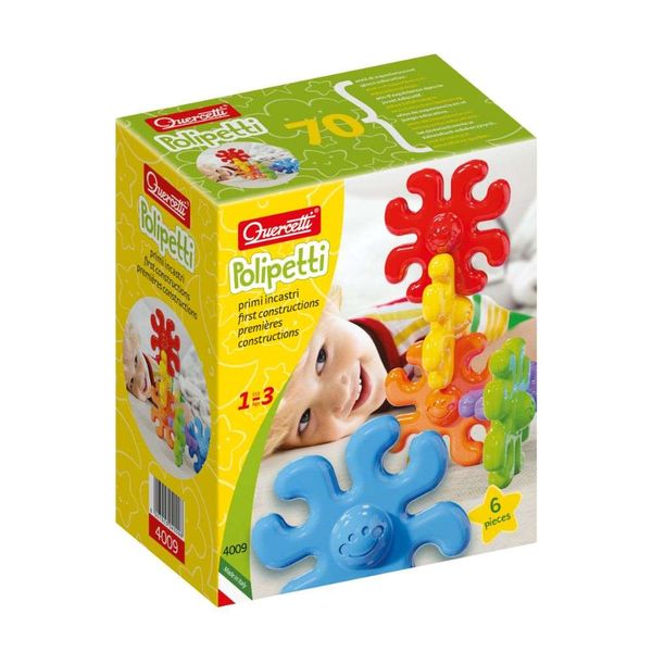 Quercetti Polipetti Octopus-Themed First Constructors Activity Set