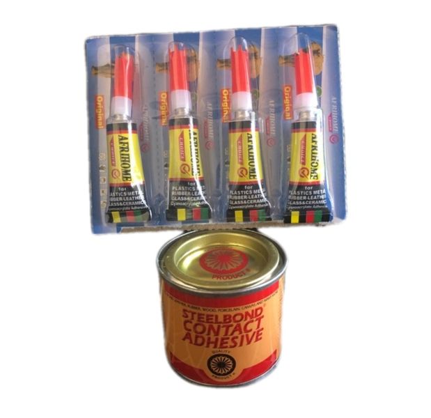Superglue Pack of 4 with Steelbond Contact Adhesive Glue