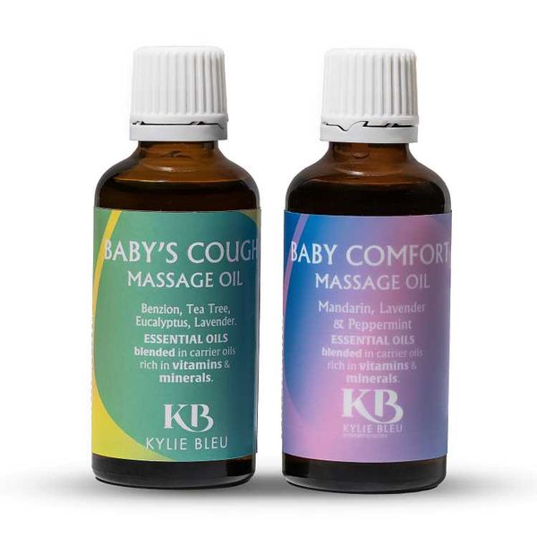 Kylie Bleu - Baby Cough &amp; Comfort Massage Oil (Baby &amp; Toddler Combo Set)