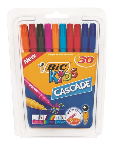 BIC Kids Visa Cascade Felt Tip Pen 30 Pack