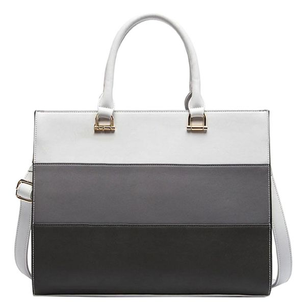 Laptop Tote Briefcase Bag - Stylish Grey Family
