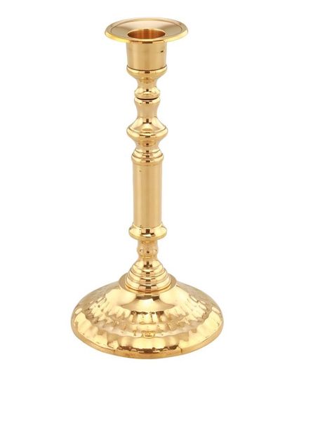 Brass Dinner Candle Holder - Gold Finish