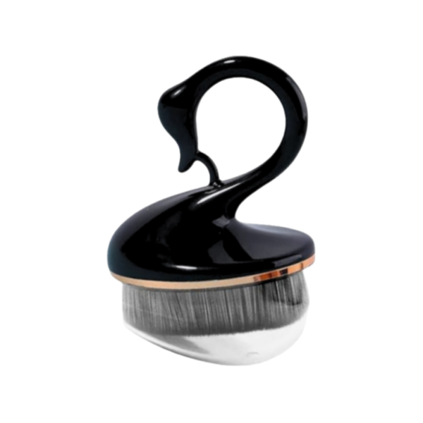 Swan-Shape Handle Makeup Brush-Ultra Plush Bristles for Flawless Finish