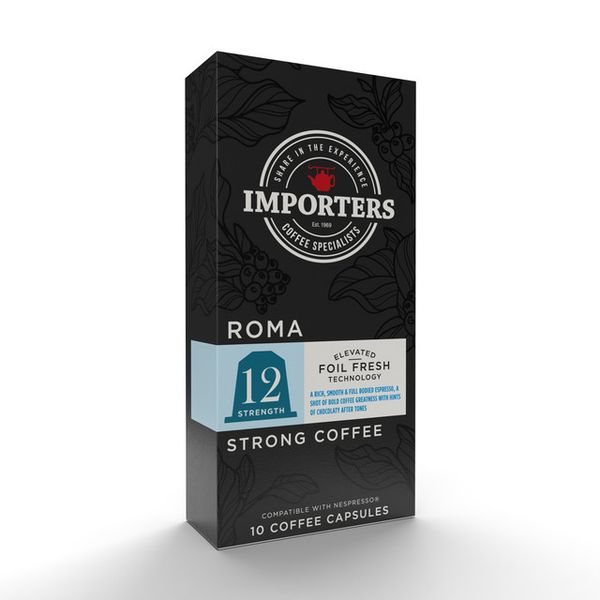 Importers Roma - 10 Nespresso Compatible Coffee Capsules