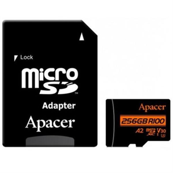 Apacer 256GB Class 10 MicroSD with Adapter - Memory Card