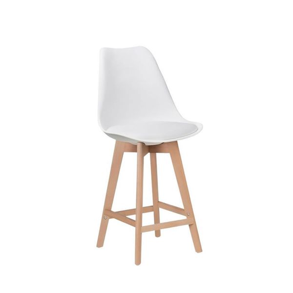 PU Cushion Wooden Bar Stool
