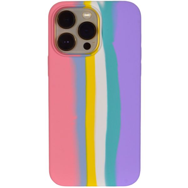 Solid Phone Case with Multi Colour Art - Iphone 15 Pro Max - Multi Colour