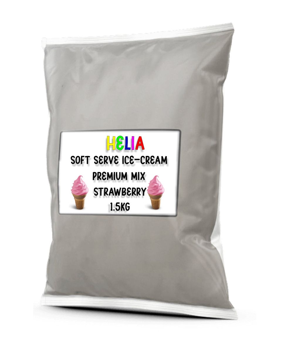Soft Serve Mix Strawberry 1.5kg Premium Ice Cream Powder Mix Shop