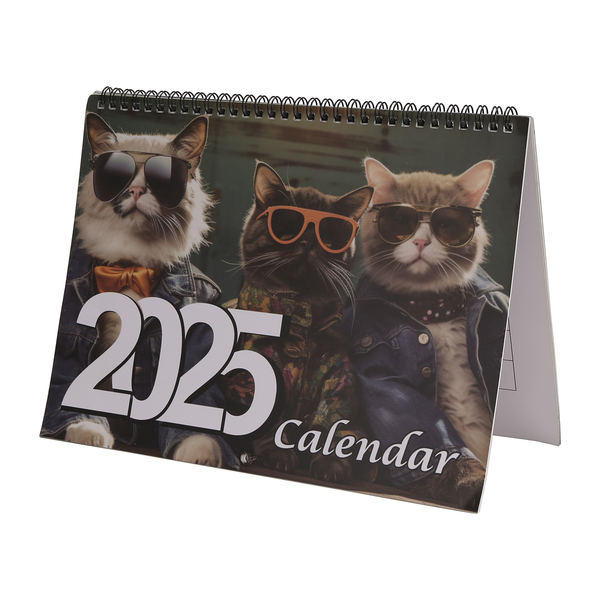 Stylish Cats Calendar 2025 Wall Calendar Funny Cat Pics Cat Calendar