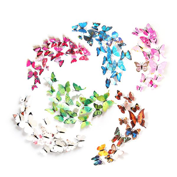 72 Piece 3D Butterflies Wall Decorations
