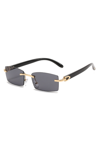 Always Summer Sylvie frameless rectangle lens 400UV Fashion Sunglasses