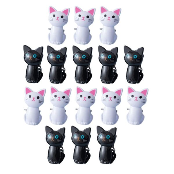 Home Craft Laundry Cat Shaped Plastic Clips Set of 8
