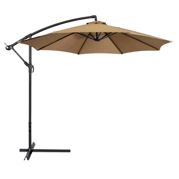 Garden Umbrella-300 cm, Light Brown Outdoor Canopy