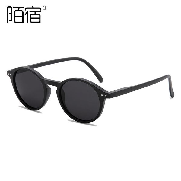 Round Frame Polarized Sunglasses - Spring Hinges, UV400 Sun Protection