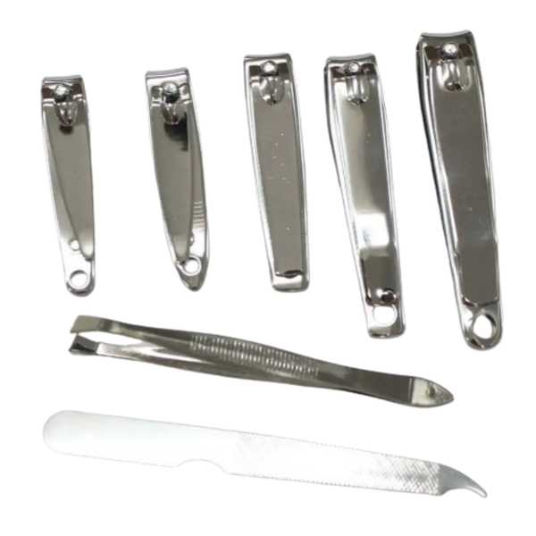 Beauty Set of 5 Nail Cutters with Nail File and Tweezer