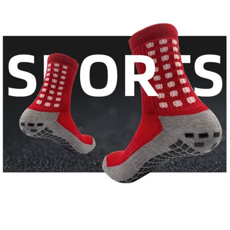 Athletic Grippers Soccer Sport Cushion Socks Anti-Slip Non-Slip