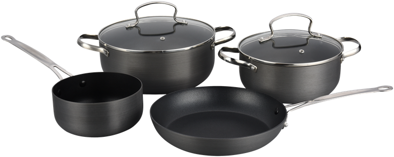 O2 Anodised and Stainless Steel Cookware Set