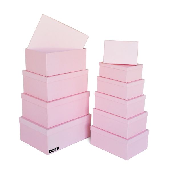 bani - Soft Pink - 10 Piece Nesting Gift Box Set with Lid