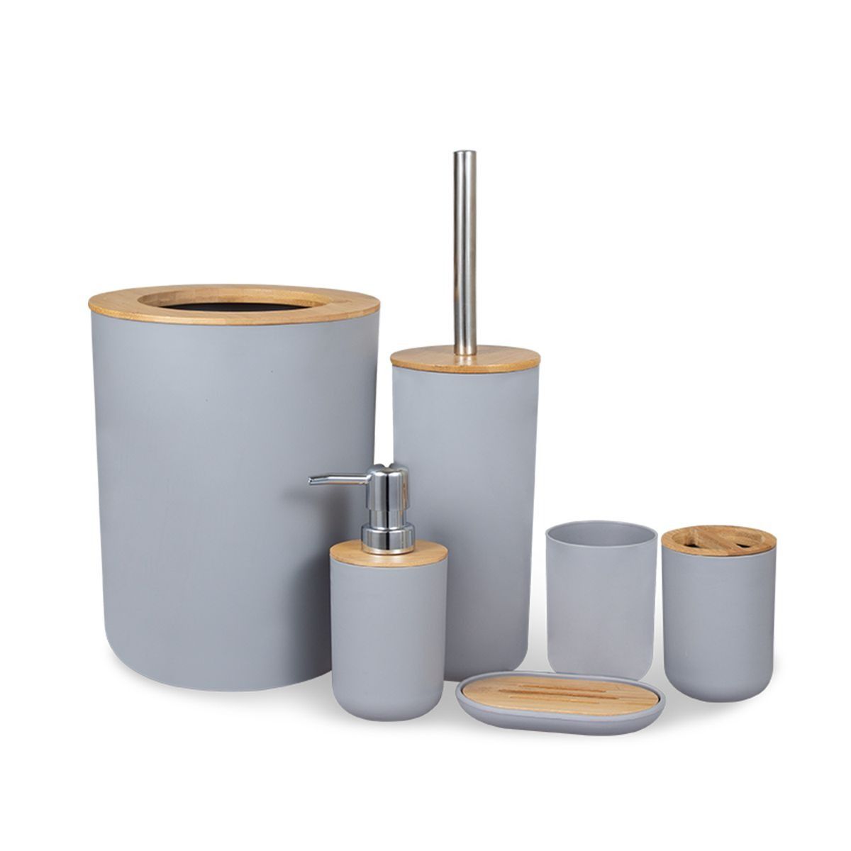 Bamboo 6 Piece Bathroom Set | Shop Today. Get it Tomorrow! | takealot.com