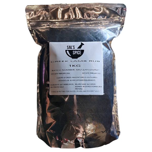 Sal's Spice Greek Lamb Rub - 1kg