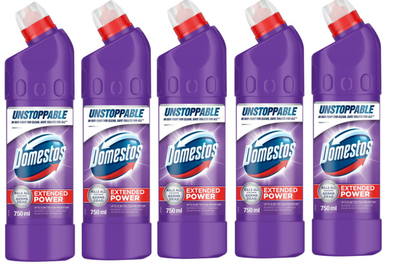 Domestos Thick Bleach Lavender Blast - 5 Pack