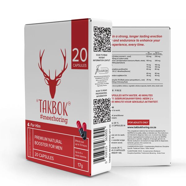 Takbok Male Erection Booster 20-Pack