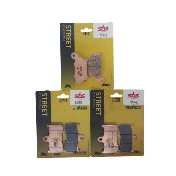 SBS Sintered Brake Pad Kit to fit Triumph 675 Speed Triple R 2013-2017