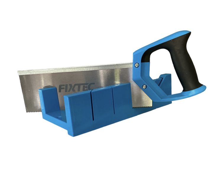 Fixtec 12" 300mm Mitre Box With Back Saw Set
