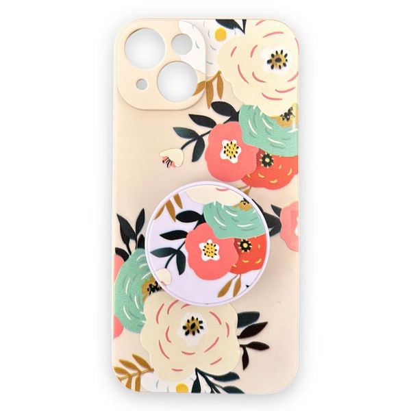 AMA Floral Pattern Phone Case With Stand-Out Holder For Samsung A52 / A52s